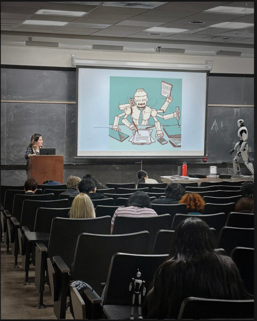 Screenshot of online course screen