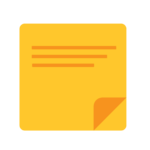 yellow graphic of document