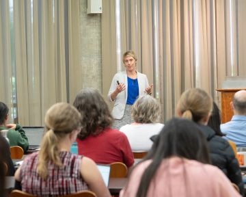 Photo of Tessa Andrews Presenting