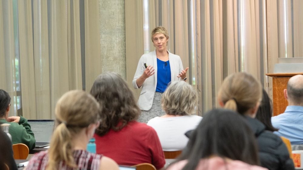 Photo of Tessa Andrews Presenting
